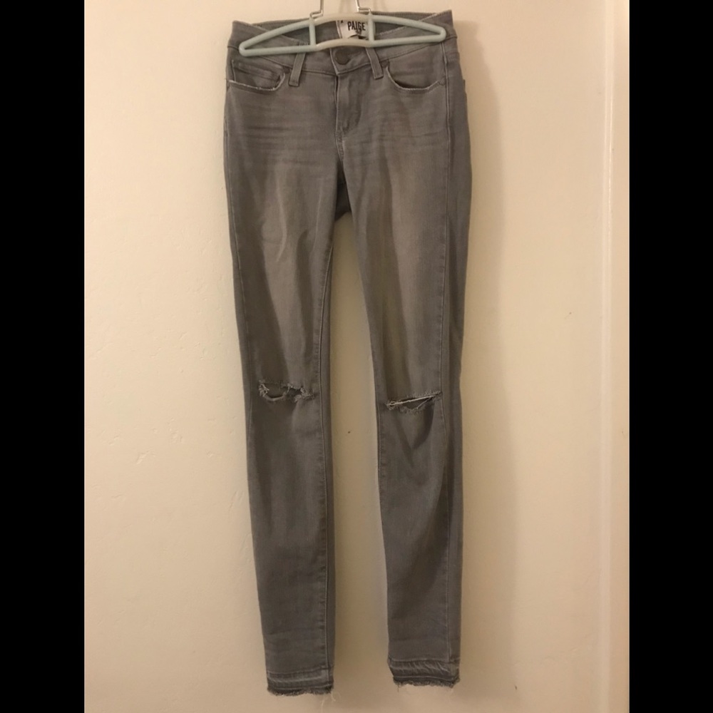 Paige Veridgo unfinished hem jeans